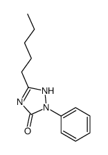 3-Pentyl-1-phenyl-1H-1,2,4-triazol-5(4H)-one结构式