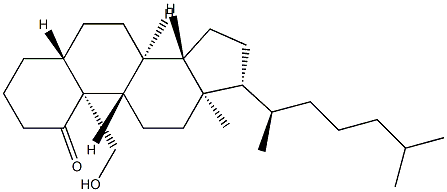 19-Hydroxy-5α-cholestan-1-one Structure