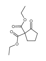 Cyclopentanon-(2)-dicarbonsaeure-(1,1)-diaethylester Structure