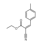 (Z)-ethyl 2-cyano-3-(p-tolyl)acrylate Structure