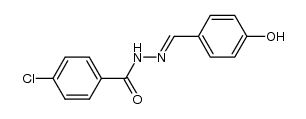 N'-(4-hydroxybenzylidene)-4-chlorobenzohydrazide结构式