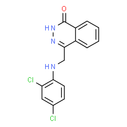 4-[(2,4-DICHLOROANILINO)METHYL]-1(2H)-PHTHALAZINONE structure