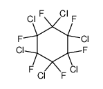 1,2,3,4,5,6-hexachloro-1,2,3,4,5,6-hexafluoro-cyclohexane Structure