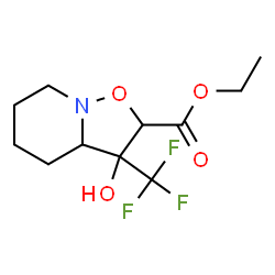 3-HYDROXY-3-TRIFLUOROMETHYL-HEXAHYDRO-ISOXAZOLO[2,3-A]PYRIDINE-2-CARBOXYLIC ACID ETHYL ESTER structure