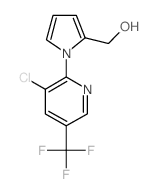 (1-[3-CHLORO-5-(TRIFLUOROMETHYL)-2-PYRIDINYL]-1H-PYRROL-2-YL)METHANOL结构式