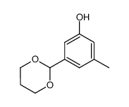 Phenol, 3-(1,3-dioxan-2-yl)-5-methyl- (9CI) picture