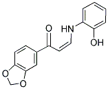 1-(1,3-BENZODIOXOL-5-YL)-3-(2-HYDROXYANILINO)-2-PROPEN-1-ONE Structure