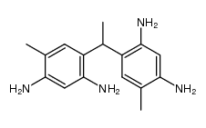 1,1-bis-(2,4-diamino-5-methyl-phenyl)-ethane结构式