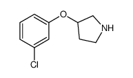 3-(3-chlorophenoxy)pyrrolidine Structure