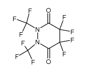 perfluoro(1,2-dimethylperhydro-1,2-diazine-3,6-dione) Structure