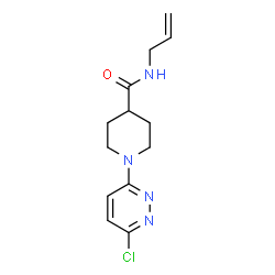 N-Allyl-1-(6-chloro-3-pyridazinyl)-4-piperidinecarboxamide Structure