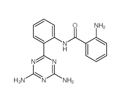 2-amino-N-[2-(4,6-diamino-1,3,5-triazin-2-yl)phenyl]benzamide结构式