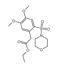 ethyl [2-(morpholine-4-sulfonyl)-4,5-dimethoxy-phenyl]acetate结构式