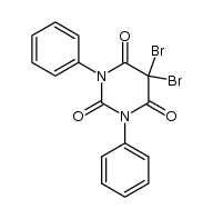 5,5-dibromo-1,3-diphenylbarbituric acid Structure