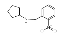 N-[(2-nitrophenyl)methyl]cyclopentanamine结构式