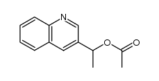 1-acetoxy-1-quinolin-3-yl-ethane结构式