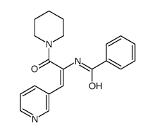 N-[(E)-3-oxo-3-piperidin-1-yl-1-pyridin-3-ylprop-1-en-2-yl]benzamide结构式