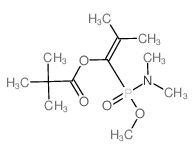 [1-(dimethylamino-methoxy-phosphoryl)-2-methyl-prop-1-enyl] 2,2-dimethylpropanoate structure