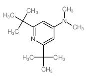 N,N-dimethyl-2,6-ditert-butyl-pyridin-4-amine structure