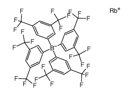 Rb[tetrakis{3,5-bis(trifluoromethyl)-phenyl}borate]结构式