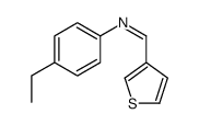 Benzenamine, 4-ethyl-N-(3-thienylmethylene)- (9CI)结构式