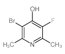 4-Pyridinol,3-bromo-5-fluoro-2,6-dimethyl-结构式