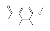 1-(4-methoxy-2,3-dimethyl-phenyl)-ethanone结构式