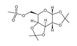 1,2:3,4-di-o-isopropylidene-alpha-d-galactopyranose-6-mesylester结构式
