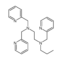 N-propyl-N,N',N'-tris(pyridin-2-ylmethyl)ethane-1,2-diamine结构式