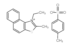 1-乙基-2-甲基萘酚[1,2-d]对甲苯磺酸噻唑鎓盐结构式