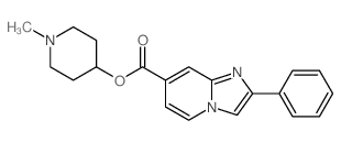 (1-methylpiperidin-4-yl) 2-phenylimidazo[1,2-a]pyridine-7-carboxylate Structure