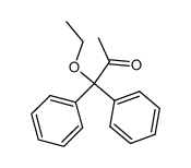 1,1-diphenyl-1-ethoxy-propan-2-one Structure