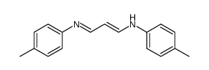 1-(p-methoxyphenylamino)-3-(p-methylphenylimino)-1-propene结构式