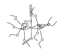 trans-[Re(CH2NH)(CO)(P(OEt)3)4](1+) Structure
