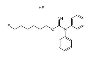 2-(6-fluoro-hexyl)-1,1-diphenyl-isourea, hydrofluoride Structure