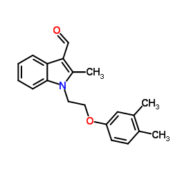 1-[2-(3,4-Dimethylphenoxy)ethyl]-2-methyl-1H-indole-3-carbaldehyde结构式