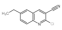 2-Chloro-6-ethylquinoline-3-carbonitrile Structure