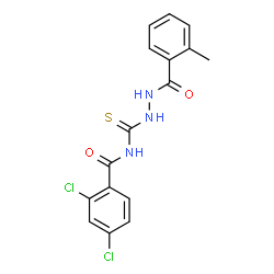 2,4-dichloro-N-{[2-(2-methylbenzoyl)hydrazino]carbonothioyl}benzamide picture