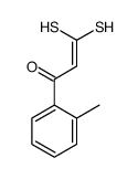 1-(2-methylphenyl)-3,3-bis(sulfanyl)prop-2-en-1-one Structure