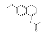 6-methoxy-3,4-dihydronaphthalen-1-yl acetate结构式
