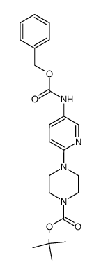 tert-butyl 4-(5-{[(benzyloxy)carbonyl]amino}pyridin-2-yl)piperazine-1-carboxylate Structure