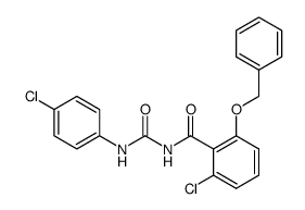 1-(2-Benzyloxy-6-chloro-benzoyl)-3-(4-chloro-phenyl)-urea Structure