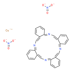 Copper tetrabenzo(b,f,j,n)-1,5,9,13-tetraazacyclohexadecine结构式