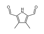1H-Pyrrole-2,5-dicarboxaldehyde,3,4-dimethyl-(9CI) Structure
