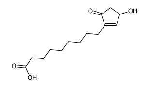 9-(3-hydroxy-5-oxocyclopenten-1-yl)nonanoic acid结构式