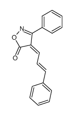 3-phenyl-4-(3-phenylallylidene)isoxazol-5(4H)-one Structure
