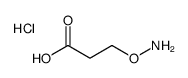 3-aminooxypropanoic acid,hydrochloride结构式