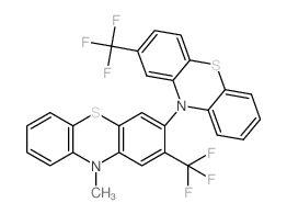 3,10'-Bi-10H-phenothiazine,10-methyl-2,2'-bis(trifluoromethyl)-结构式