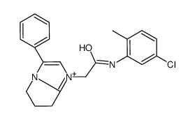 N-(5-chloro-2-methylphenyl)-2-(3-phenyl-6,7-dihydro-5H-pyrrolo[1,2-a]imidazol-1-ium-1-yl)acetamide Structure