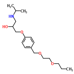(2R)-1-[(1-Methylethyl)amino]-3-[4-[(2-propoxyethoxy)methyl]phenoxy]-2-propanol Structure